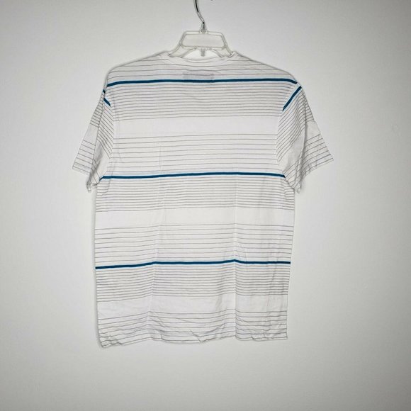 Retro Fit Tee White Striped Short Sleeve - Picture 5 of 9